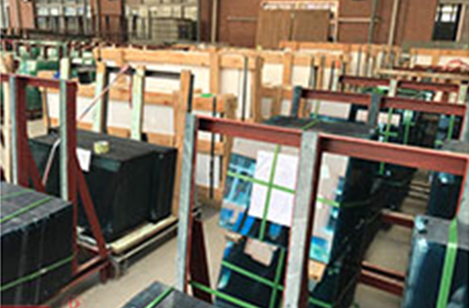 Emballage et expédition en usine de verre résistant au feu